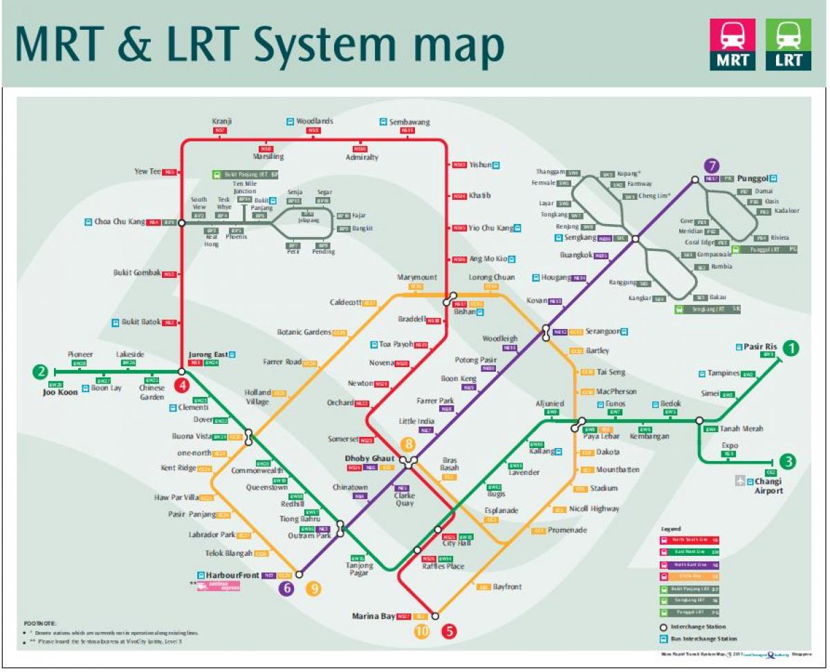 lrt route kartta Singapore
