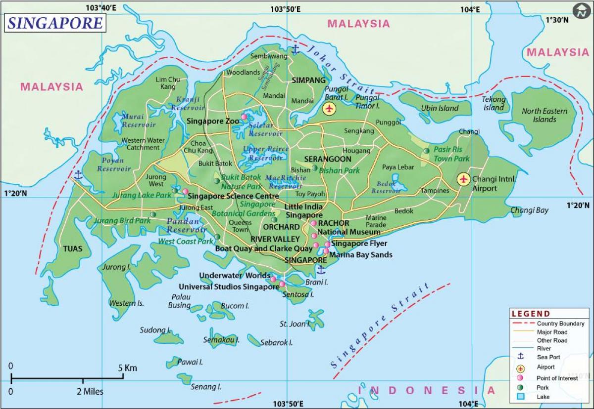 kartta Singapore city