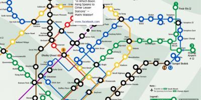 Mrt-juna-kartta Singapore