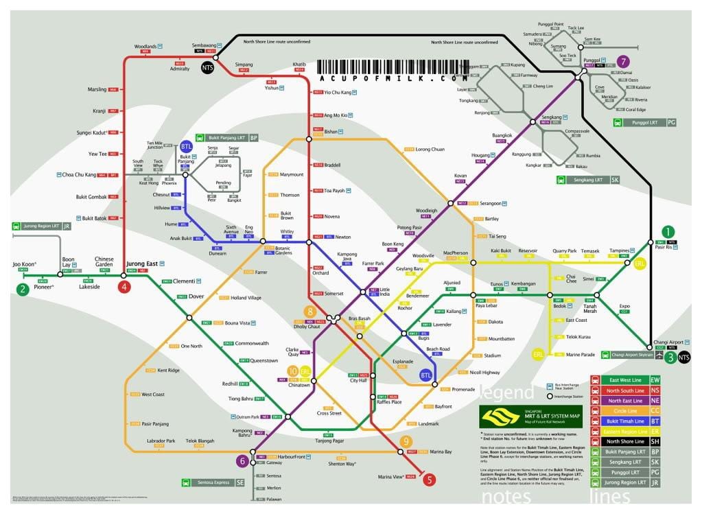 Singapore mrt kartta