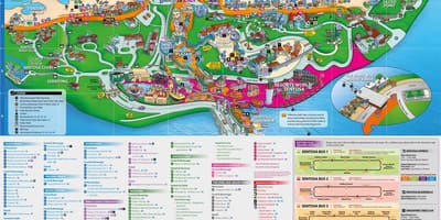 Sentosa kartta nähtävyyksiä