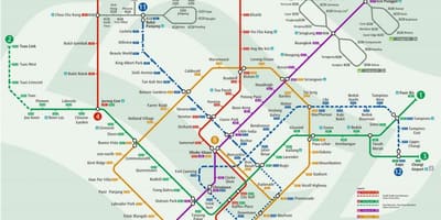 Metro kartta, Singapore