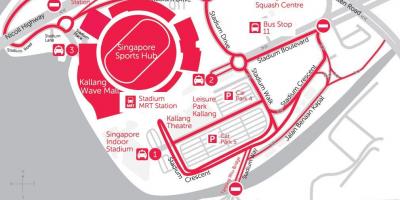 Kartta Singapore sports hub