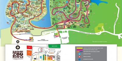 Kartta Singaporen eläintarha